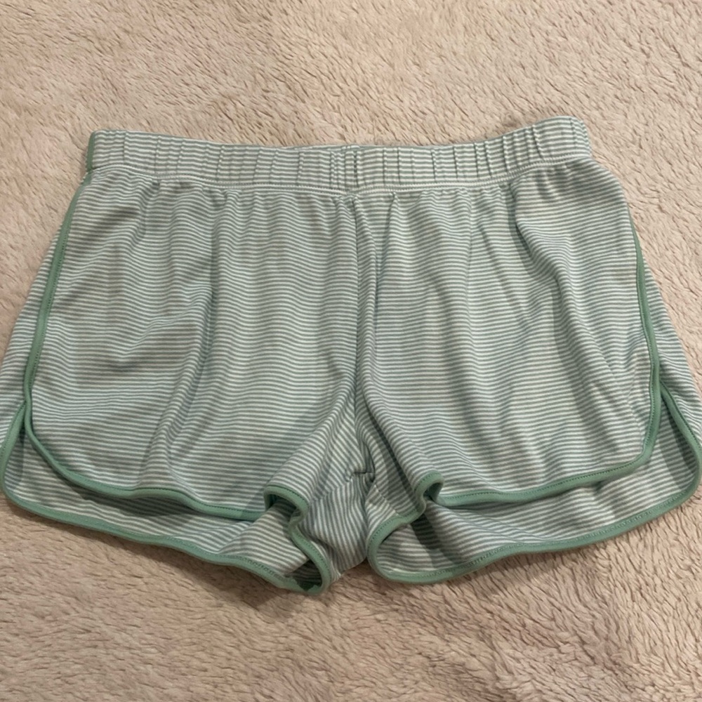 Lake Green Striped Pajama Bottoms